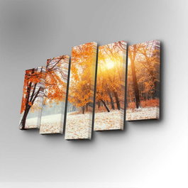 Wallity Cuadro Decorativo en Lienzo 5 Piezas 5PUC-032